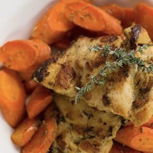 Roasted Dijon Chicken & Carrots