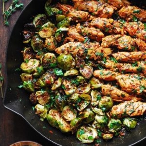 Sweet Chili Chicken & Brussel Sprouts