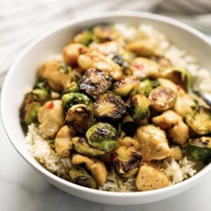 Lemon Chicken & Brussel Sprouts Bowl