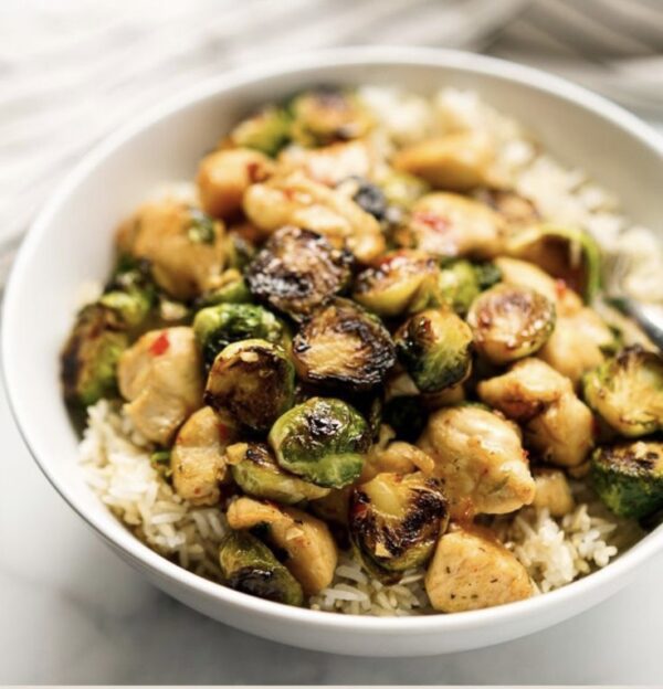 Lemon Chicken & Brussel Sprouts Bowl